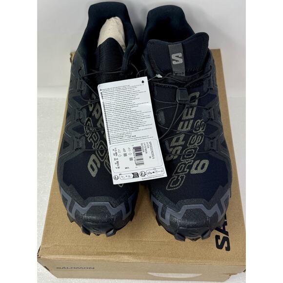 Salomon Men\'s Speedcross 6 GTX Trail Running Shoe Black ~ Size 12 main image 4